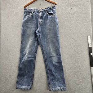 Duluth Trading Co Men Jeans 34X34 Blue Denim Flex Ballroom Jeans 29" Inseam